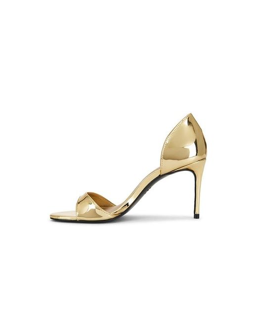 Black Suede Studio Metallic Vanity 80 Sandal