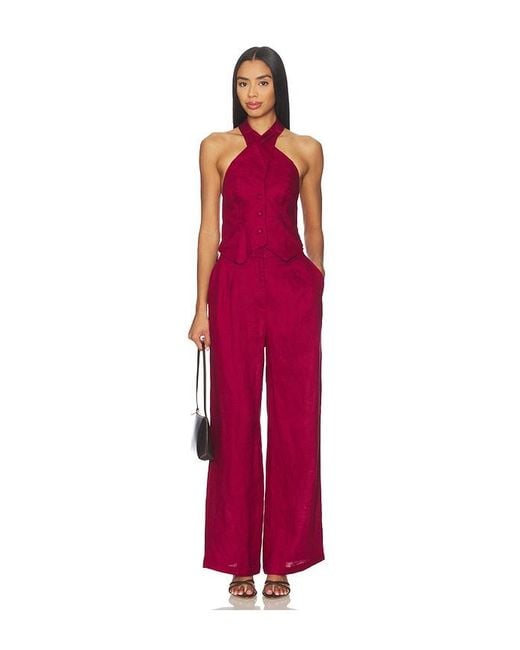 Yumi Kim Red Bobbi Pant