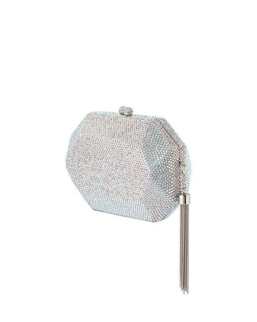 Olga Berg Multicolor Matty Crystal Clutch