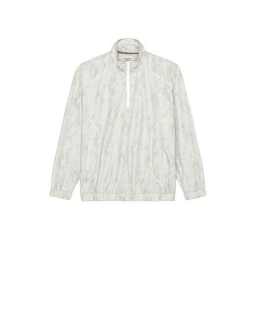 Devereux Golf White The Piped Quarter Zip for men