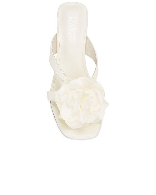 Raye White Flor Heel