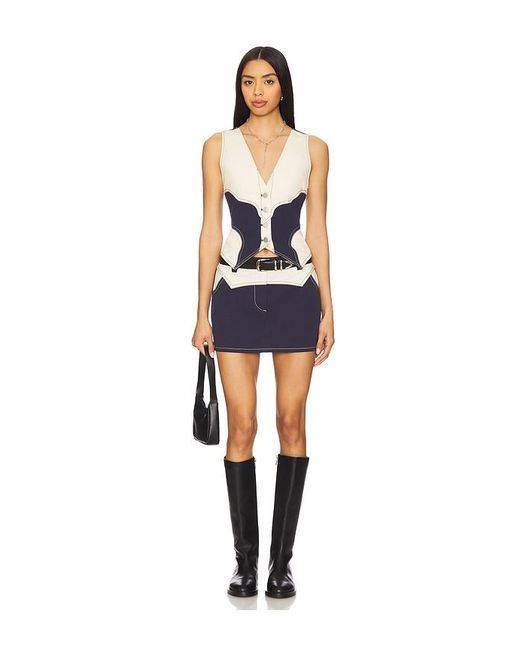 BY.DYLN Blue X Revolve Donella Vest