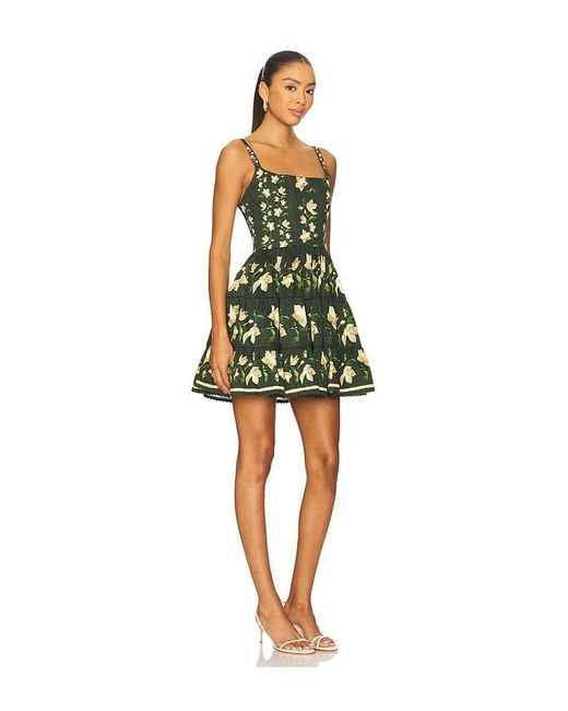 Minivestido Granadilla En Color Verde Oscuro Talla (También En M, S, Xl, Xs) Agua Bendita de color Multicolor