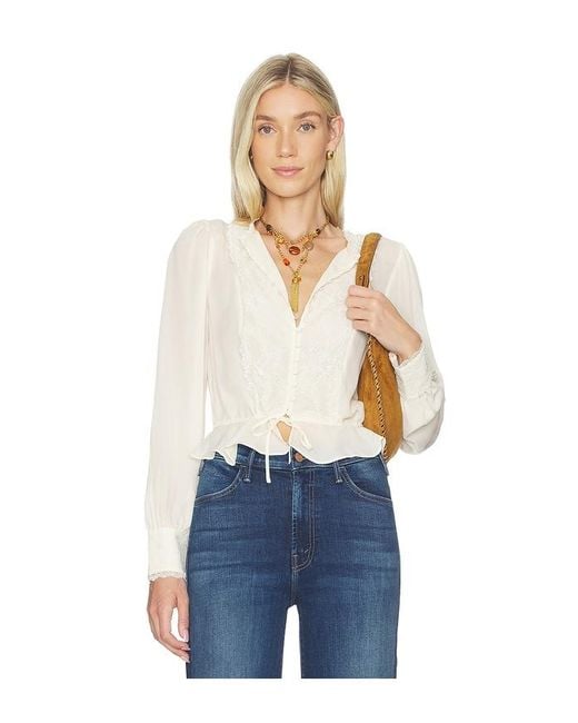 PAIGE Blue Britt Blouse