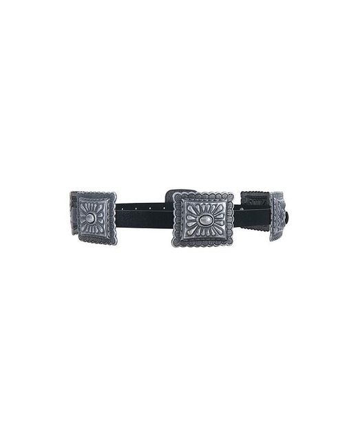 Lovers + Friends Black Bella Buckle Belt