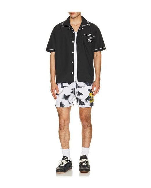 Ryoko Rain Black Mechanic Button Up Shirt for men