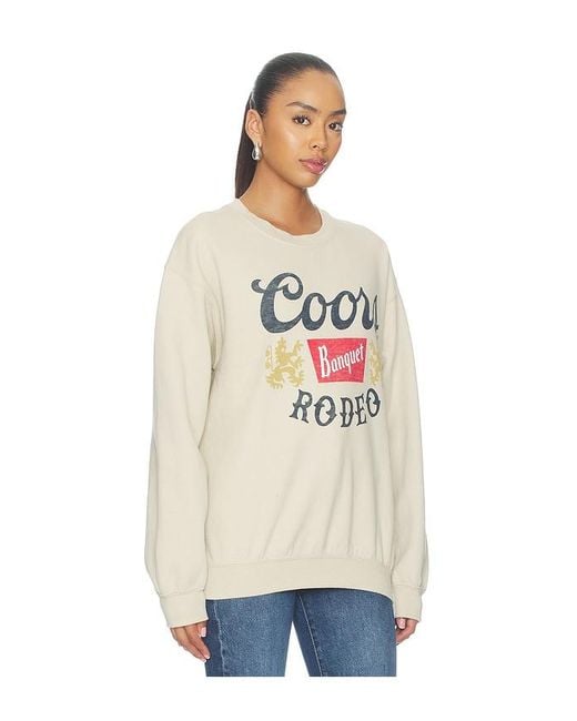 Junk Food White Coors Banquet Rodeo Flea Market Fleece