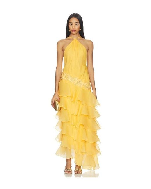 YELLOW THE LABEL Yellow Dahlia Organza Dress