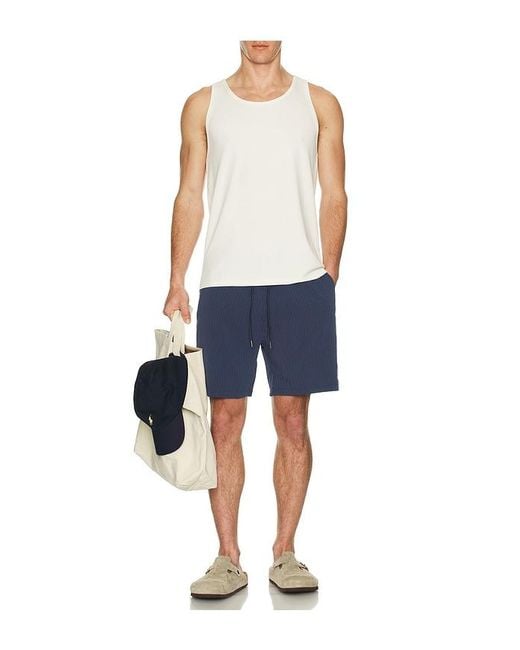 Marine Layer Blue 6 Stretch Swim Trunk for men