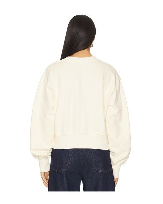 Terez White X Revolve Rams Puff Sleeve Crop Sweater