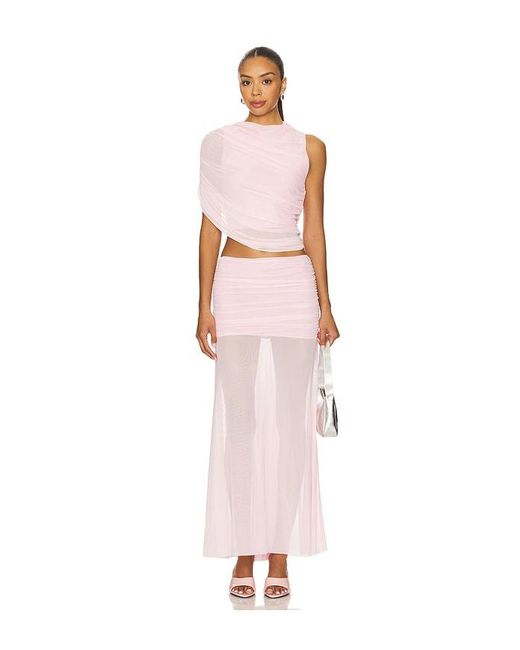 Amanda Uprichard Pink X Revolve Leo Skirt