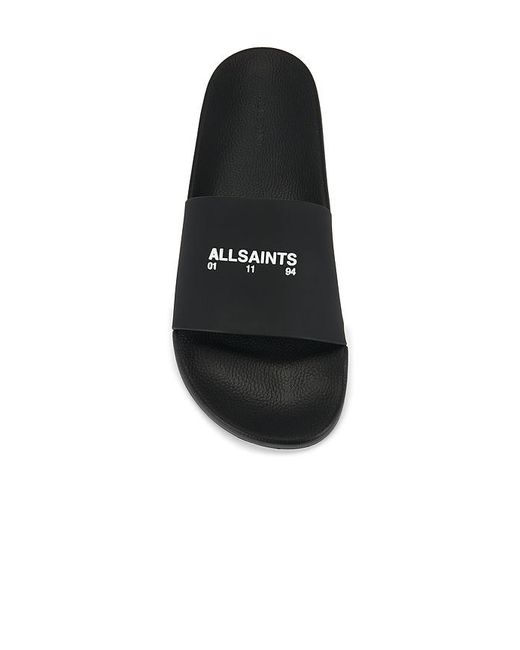 AllSaints Black Date Slider for men
