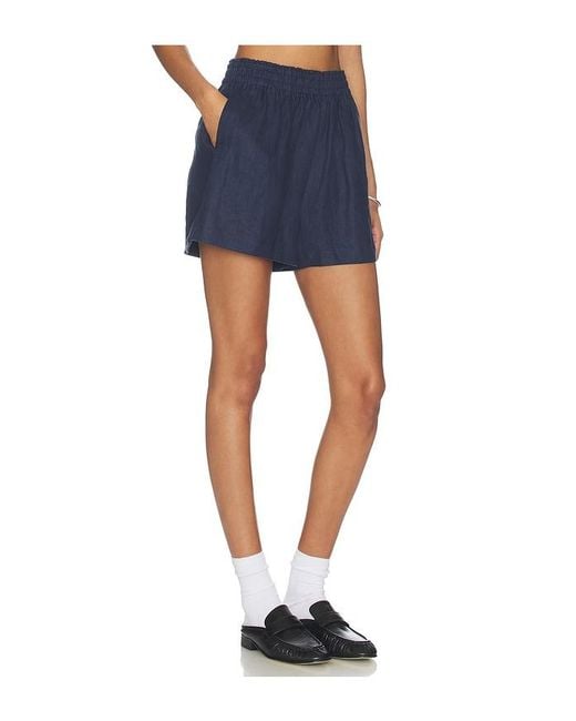 PERFECTWHITETEE Blue Linen Shorts