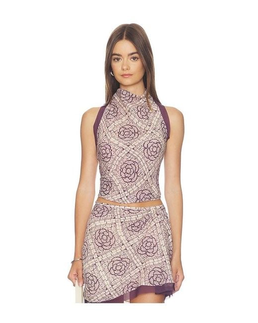 Sir Multicolor Mireli Halter Tie Top