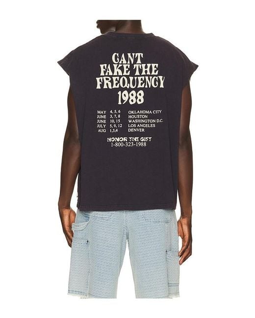 Honor The Gift Blue The Frequency Tank for men