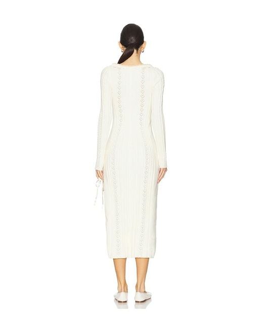 Free People White Heart Of Midi Dress