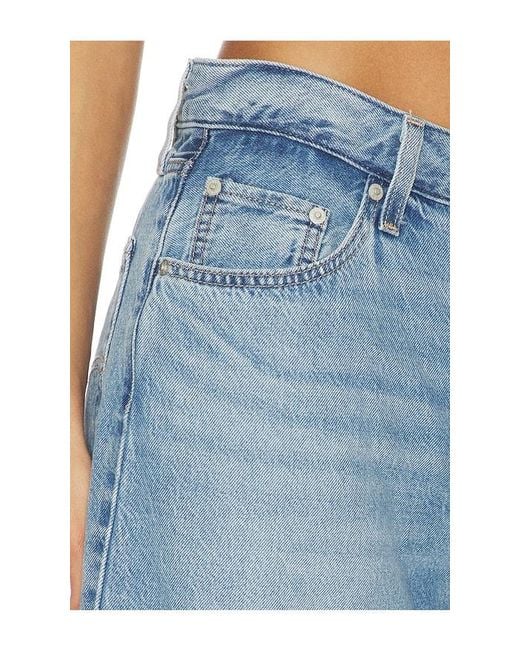Levi's Blue Baggy Dad Jort