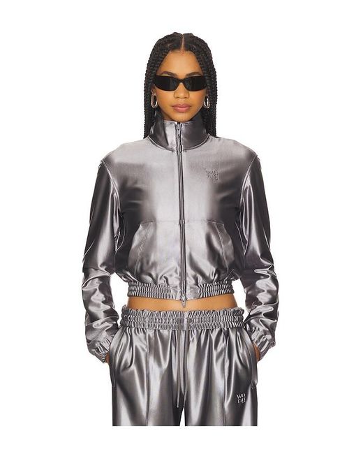 Alexander Wang Black Shrunken Zip-Up Jacket
