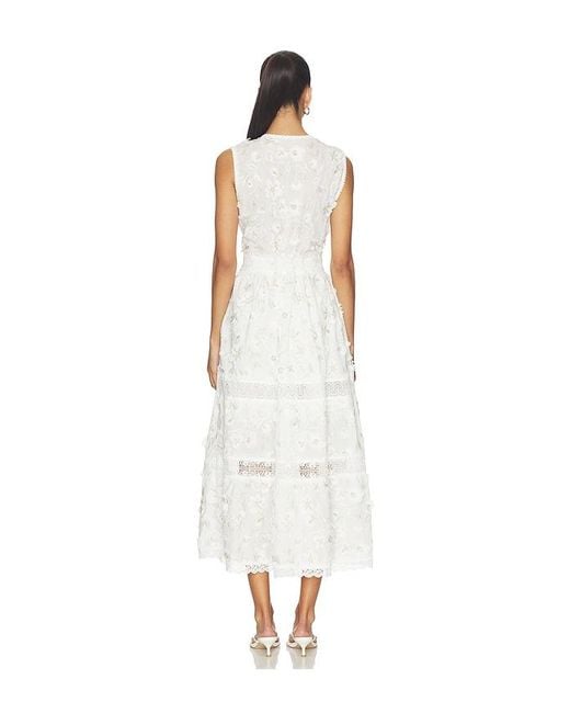 Waimari White Camelia Maxi Dress