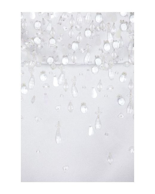 retroféte White Cornelia Embellished Dress