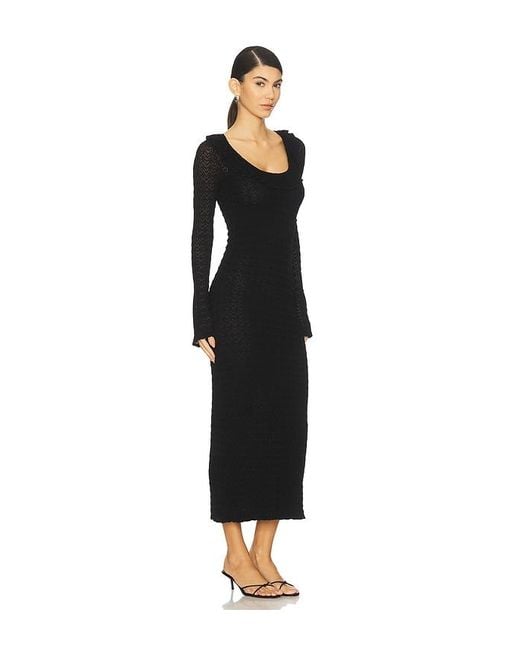 LoveShackFancy Black Tawnie Dress