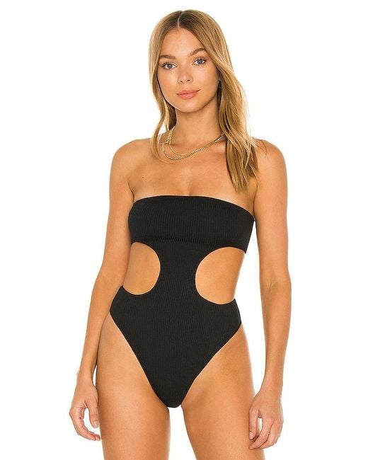 superdown Black Darcey Cut Out Bodysuit