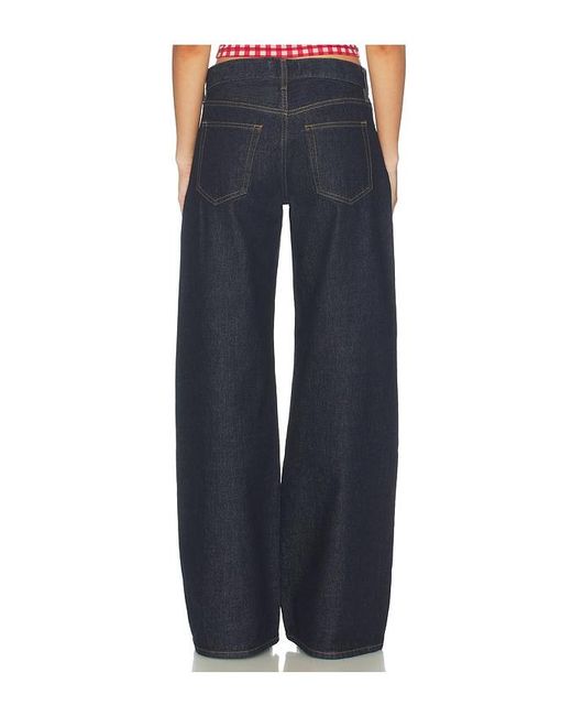 FRAME Blue X Alexandra Leclerc The Leo Low Rise Baggy Jean