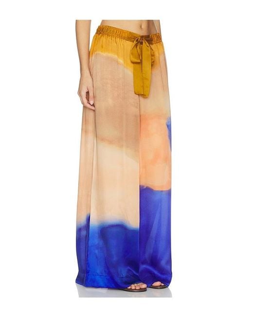 Ulla Johnson Blue Julien Silk Pants