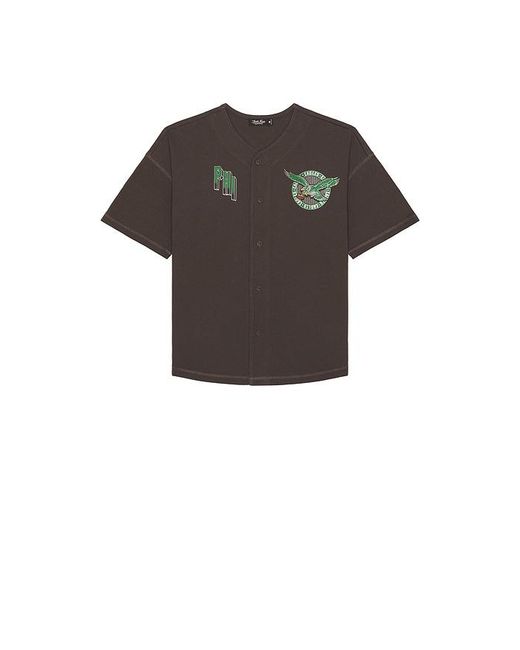 Junk Food Green Eagles Baseball Jersey for men