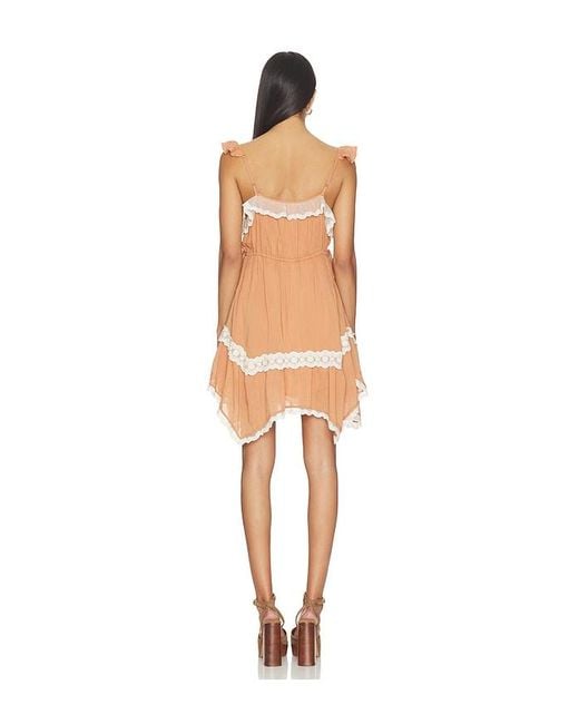 Spell Natural Poison Peach Mini Dress