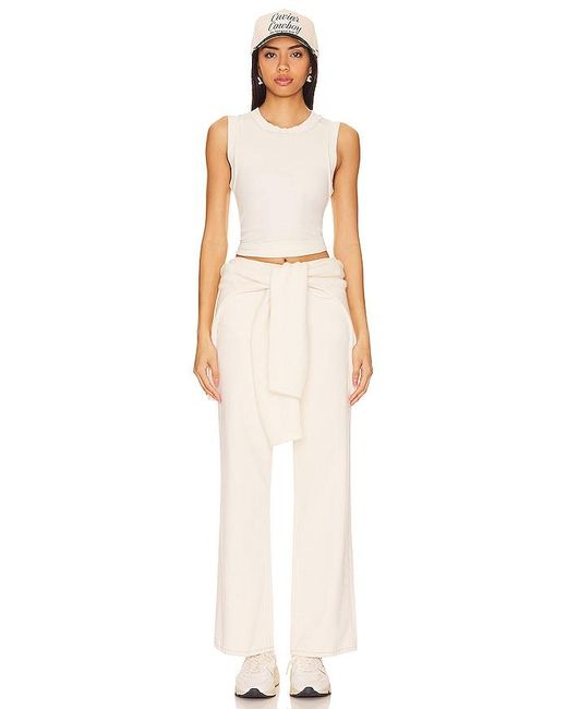 Free People White X We The Free Tinsley Baggy High Rise Jeans