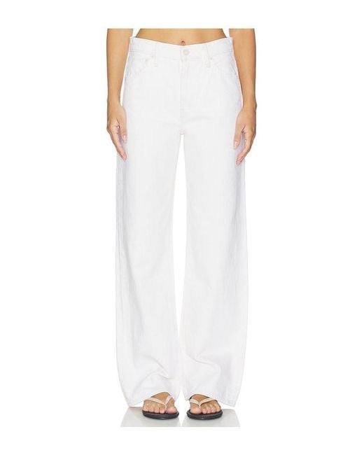 Mother White The Dodger Skimp Jeans