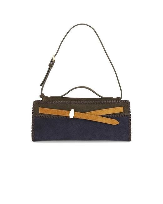 Veronica Beard Black Colorblock Dash Bag