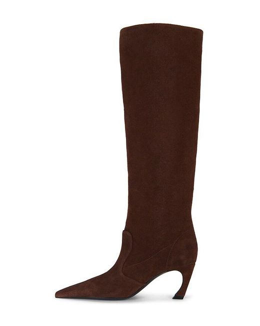 SCHUTZ SHOES Brown Lexi Mid Slouch Boot