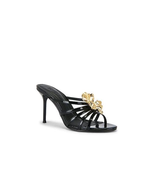 SCHUTZ SHOES Black Flora Mule