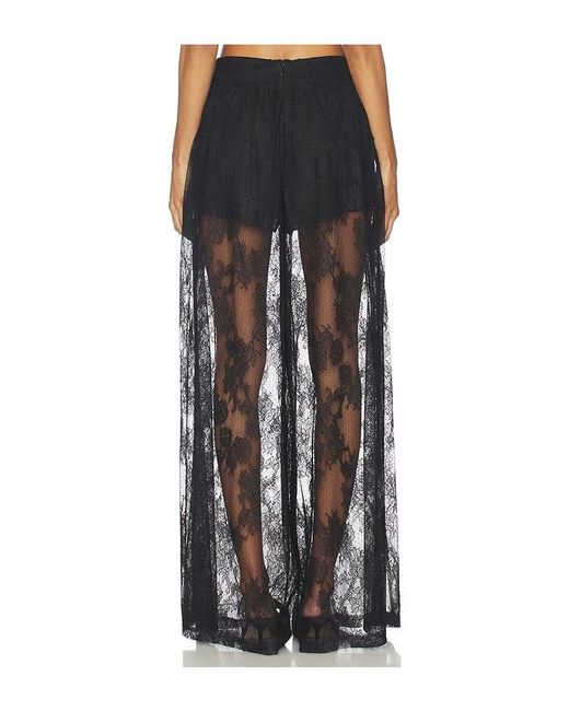 Bardot Black Hildie Wide Leg Lace Pant