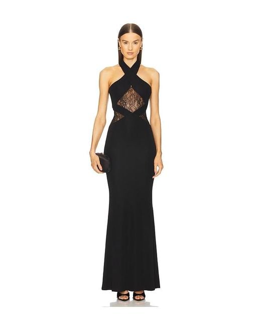 Michael Costello Black X Revolve Calithea Gown