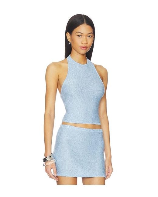 Lovers + Friends Blue Dahlia Top