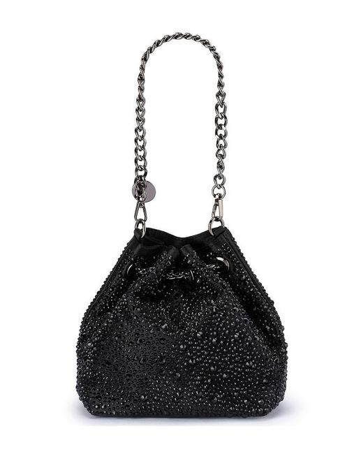 Olga Berg Black Mika Crystal Pouch