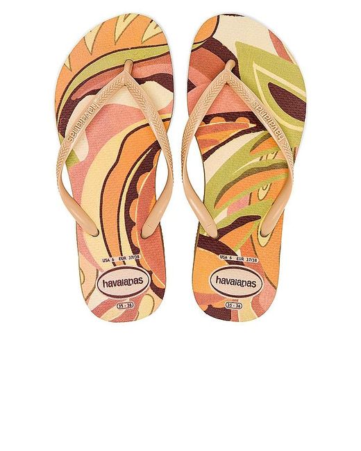 Havaianas Orange Slim Sandal