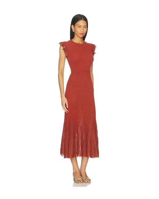 Ulla Johnson Red Noelle Dress
