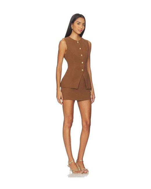 Astr Brown Dilone Dress