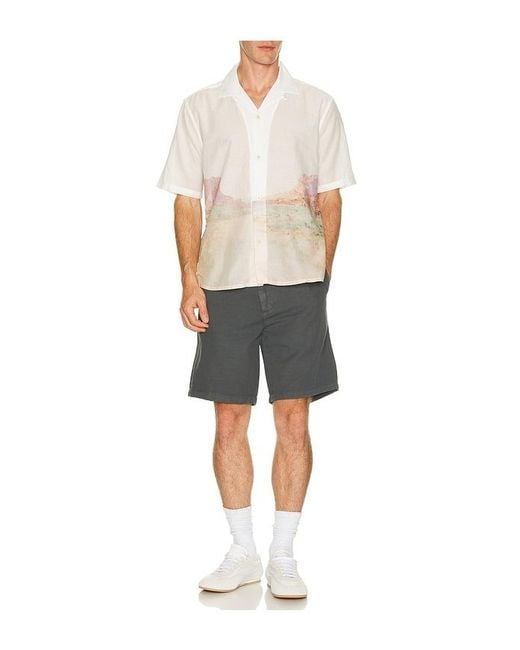 AllSaints Gray Corbett Shorts for men