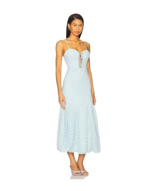 Bardot White Delaney Bubble Midi Dress