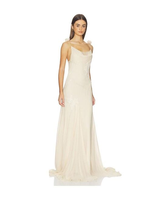 De La Vali Natural Dia Maxi Dress