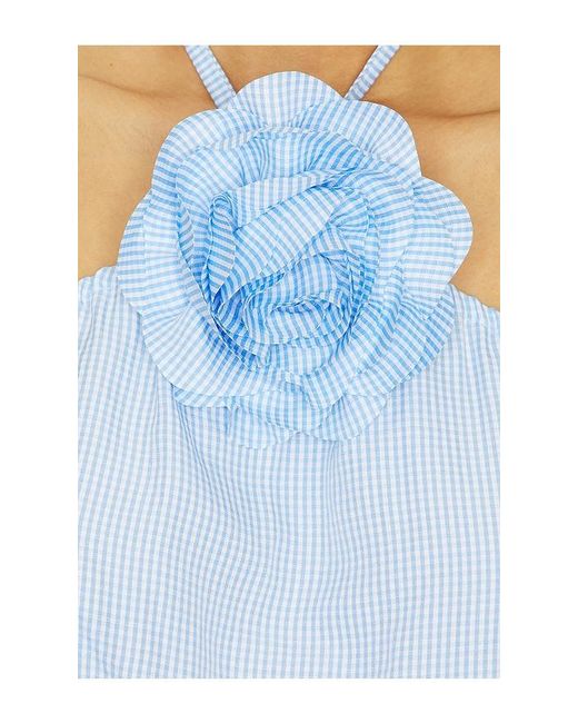 Nii HAI Blue Rose Detail Halter Dress