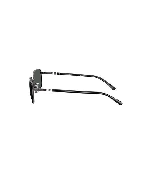 Polo Ralph Lauren Black Rectangular Sunglasses for men