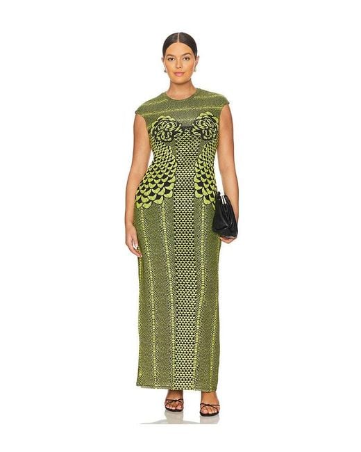 AFRM Green Cody Maxi Dress