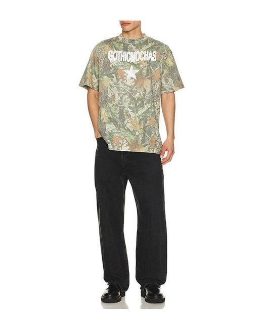Gothicmochas Green Rockstar Tee for men