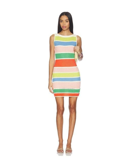 Callaghan Multicolor Perla Crochet Mini Dress